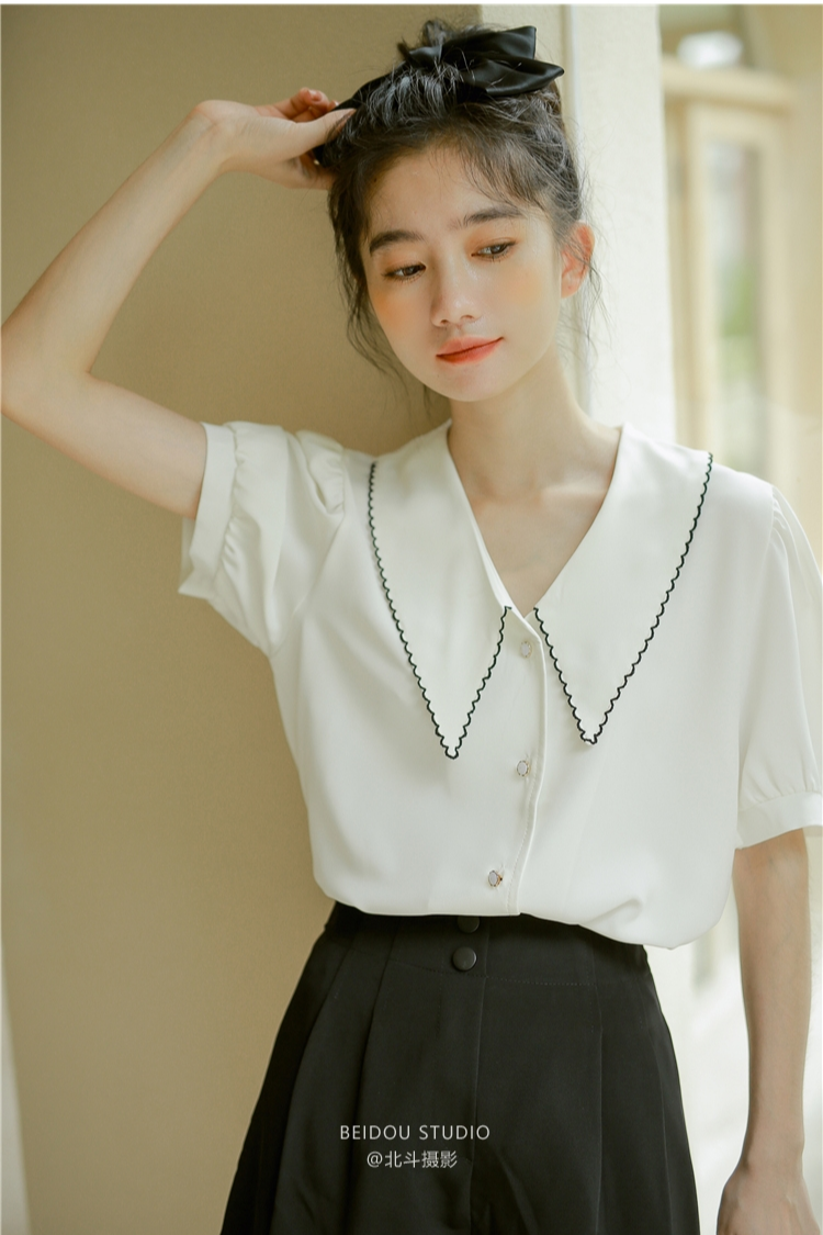 小清新高腰黑色短裤女夏2022新款宽松显瘦百搭薄款休闲裤子