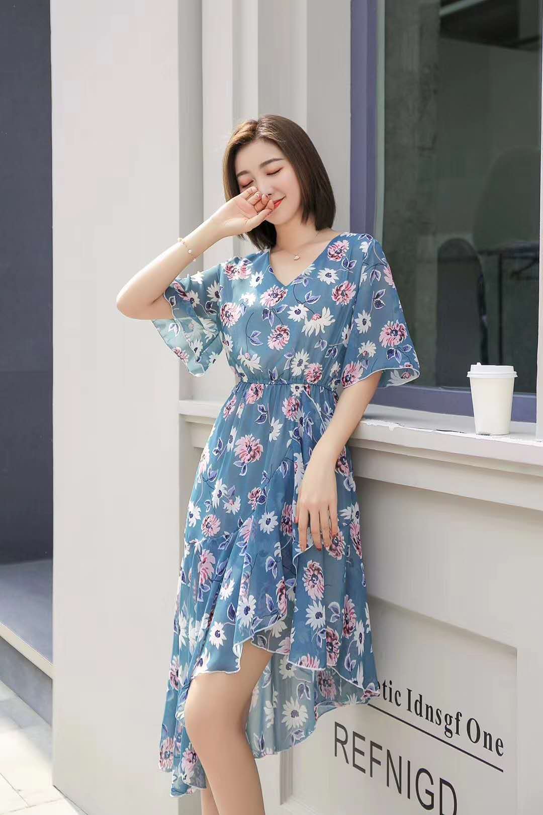 广州北斗摄影公司 碎花连衣裙夏季女装拍摄案例